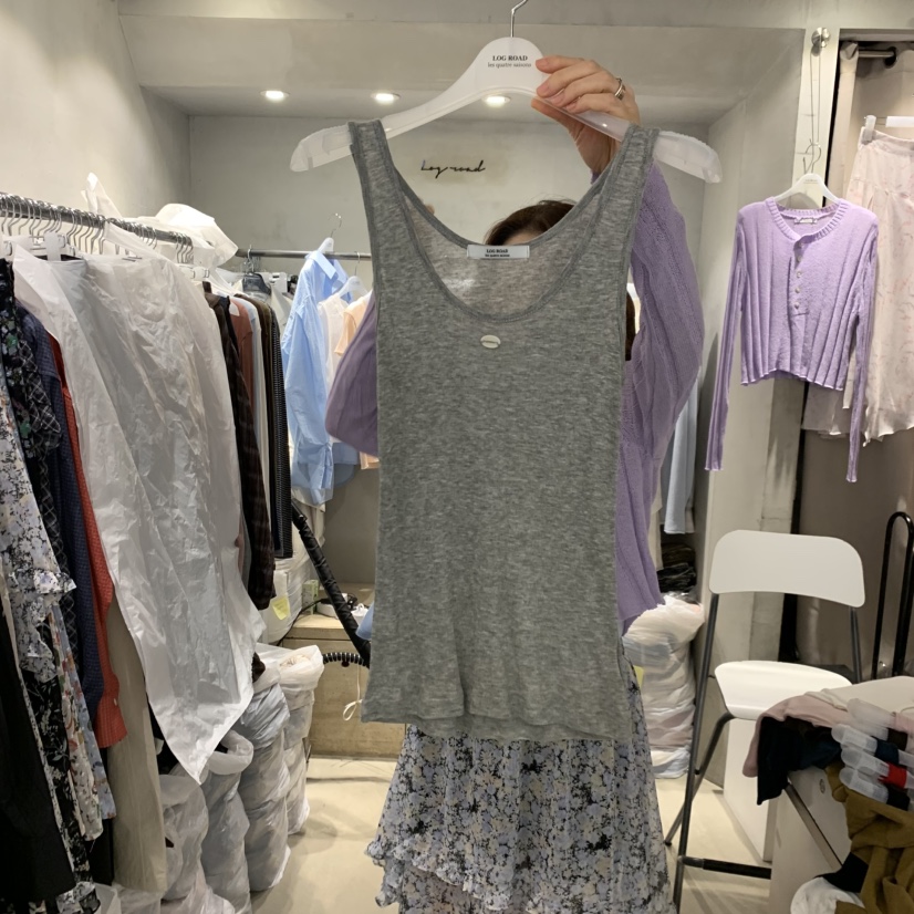 LOGROAD東大門直郵女裝新款推薦熱賣26夏季真品休閑吊帶背心LOG ROAD吊帶/背心圖色4