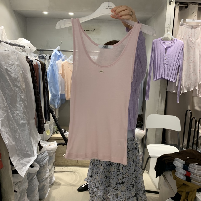 LOGROAD東大門直郵女裝新款推薦熱賣26夏季真品休閑吊帶背心LOG ROAD吊帶/背心圖色5