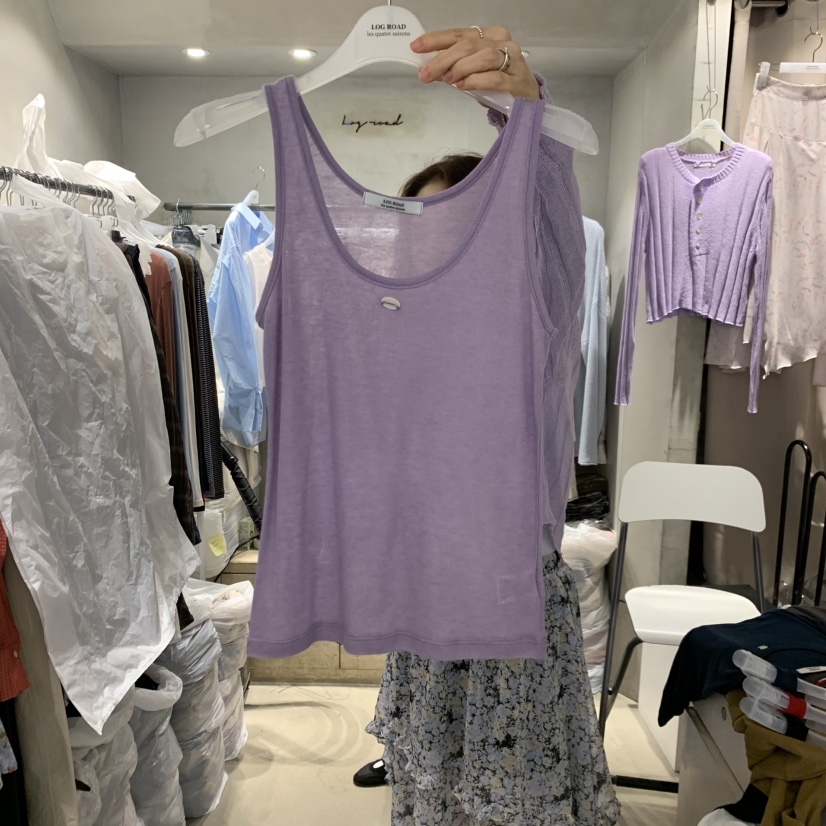 LOGROAD東大門直郵女裝新款推薦熱賣26夏季真品休閑吊帶背心LOG ROAD吊帶/背心圖色7