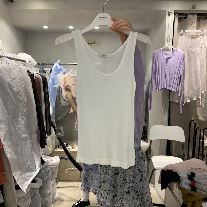 LOGROAD東大門直郵女裝新款推薦熱賣26夏季真品休閑吊帶背心LOG ROAD吊帶/背心圖色13