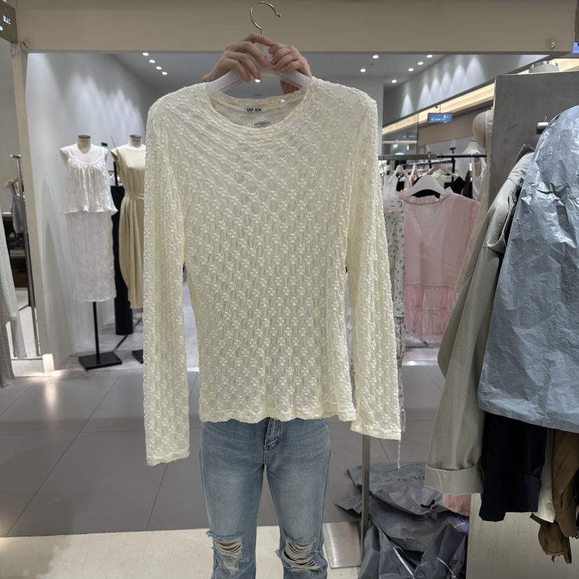 BENE韓國直郵女裝新品熱賣休閑真品推薦時尚26夏季襯衫蕾絲衫BENE襯衫/蕾絲衫圖色1