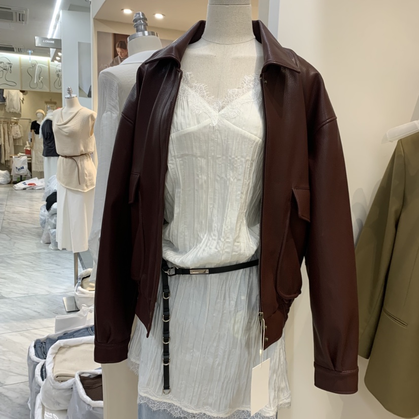 RUMIRU/AWEAR韓國代購女裝新品推薦26夏季人氣熱賣休閑皮衣awear/RUMIRU皮衣圖色2