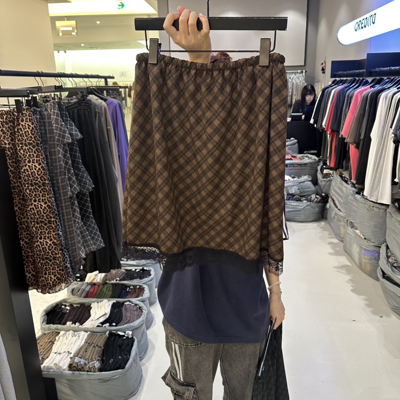 CREDITO韓國代購女士新品推薦時尚休閑人氣真品半身裙中短裙CREDITO半身裙/中短裙
