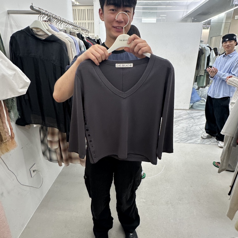 BREATHE韓國代購女士新款人氣休閑時尚26夏季熱賣長袖T恤BREATHE長袖T恤圖色2
