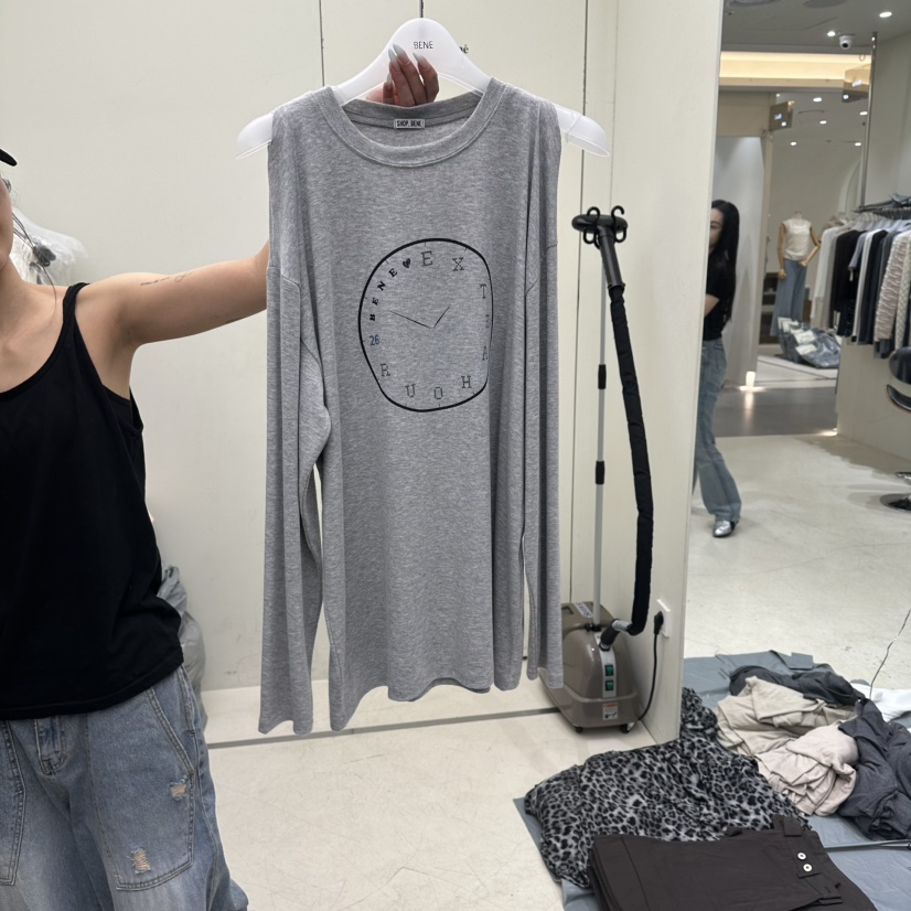 BENE東大門實拍女裝新品熱賣真品休閑推薦人氣時尚長袖T恤BENE長袖T恤圖色3