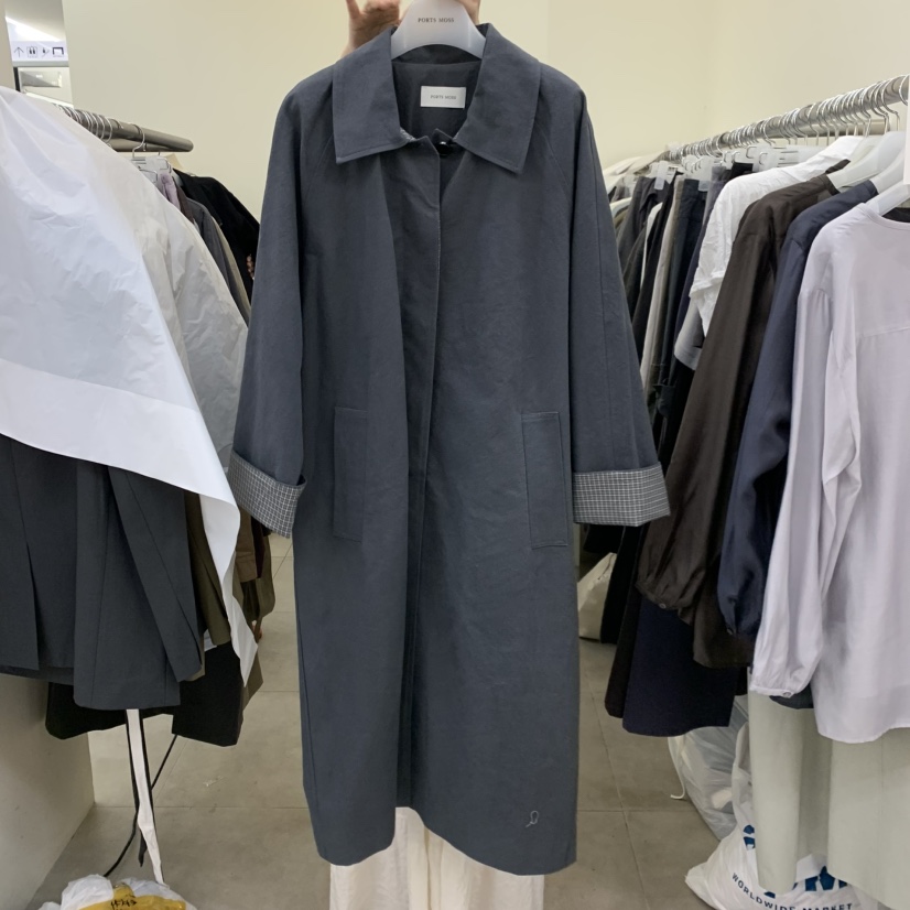 PORTS MOSS東大門直郵女士新品熱賣人氣休閑時尚長款風衣PORTS_MOSS長款風衣圖色1