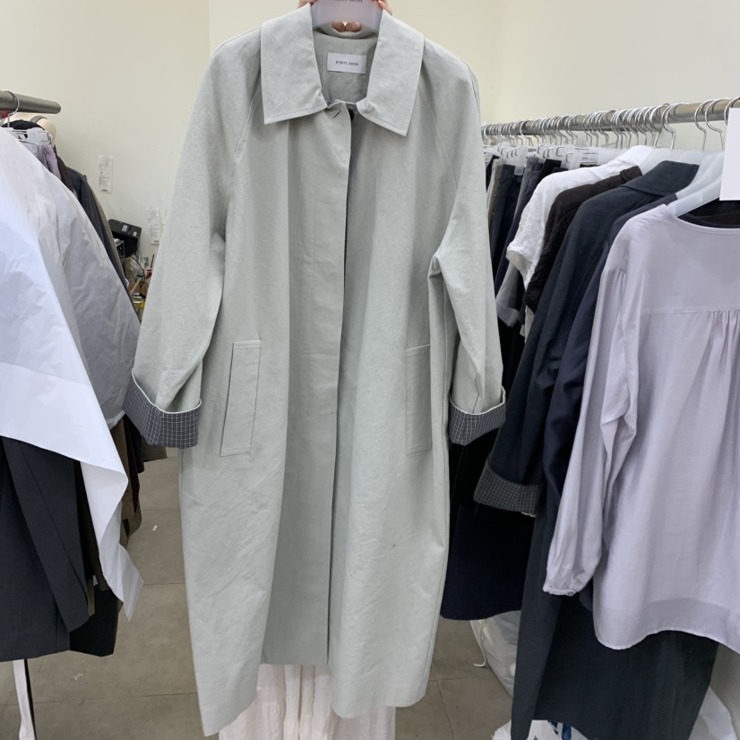 PORTS MOSS東大門直郵女士新品熱賣人氣休閑時尚長款風衣PORTS_MOSS長款風衣圖色2