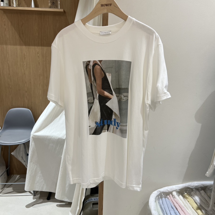 HOWFF韓國直郵女士新款休閑推薦熱賣26夏季人氣真品時尚T恤HOWFFT恤圖色3