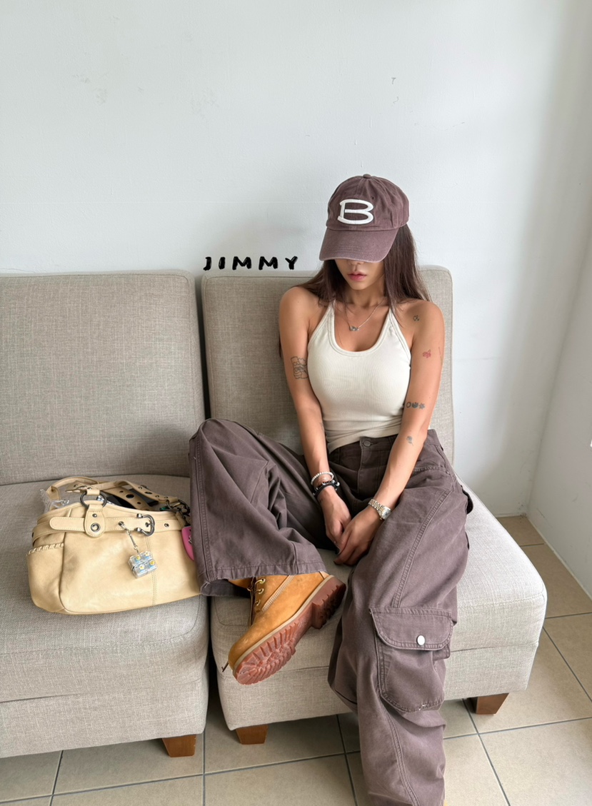 JIMMY韓國代購女裝新款26夏季熱賣人氣推薦真品休閑吊帶背心JIMMY/REMAKE吊帶/背心