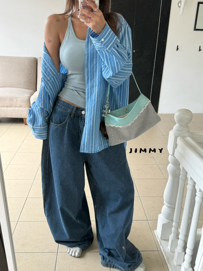 JIMMY韓國代購女裝新款26夏季熱賣人氣推薦真品休閑吊帶背心JIMMY/REMAKE吊帶/背心