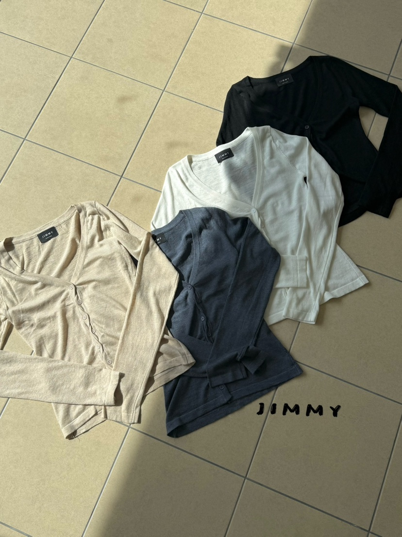JIMMY韓國代購女裝新品真品休閑熱賣26夏季長袖T恤不含內搭JIMMY/REMAKE長袖T恤