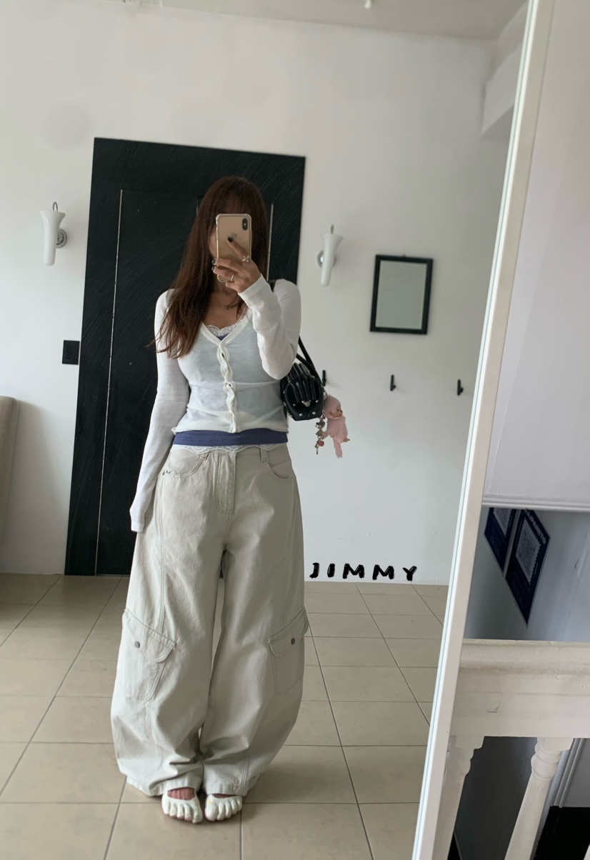 JIMMY韓國代購女裝新品真品休閑熱賣26夏季長袖T恤不含內搭JIMMY/REMAKE長袖T恤