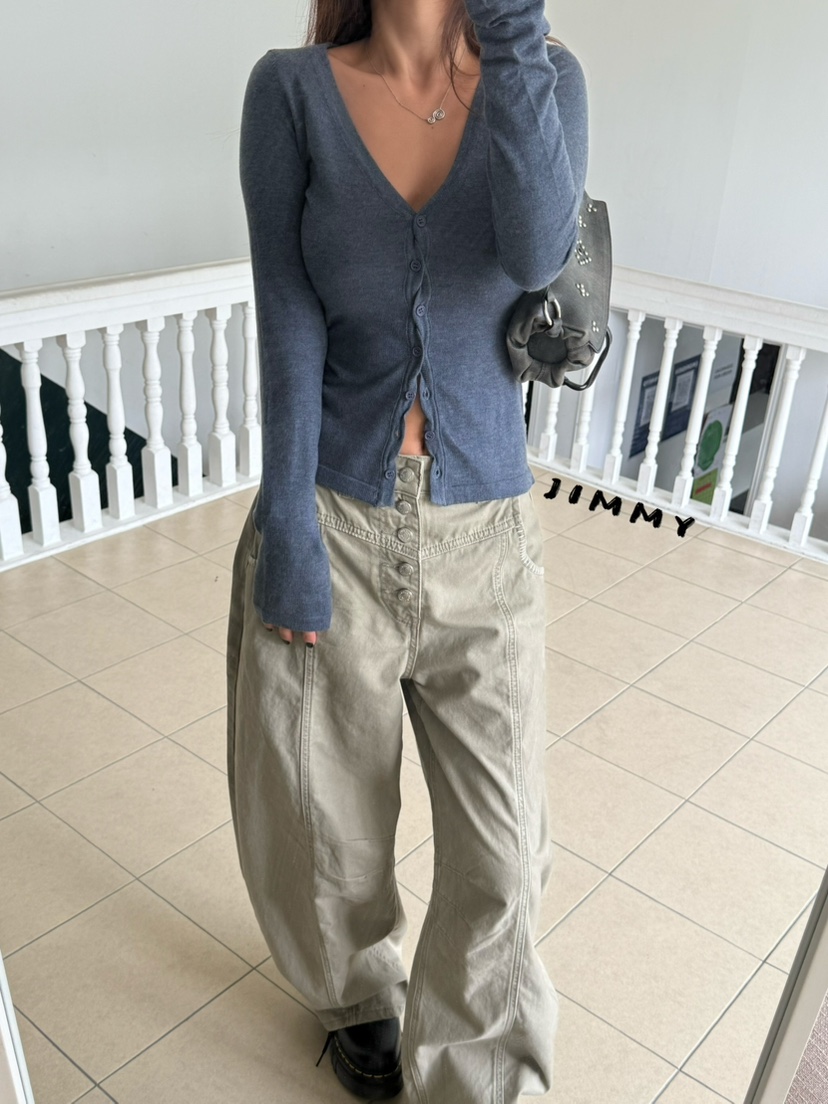 JIMMY韓國代購女裝新品真品休閑熱賣26夏季長袖T恤不含內搭JIMMY/REMAKE長袖T恤