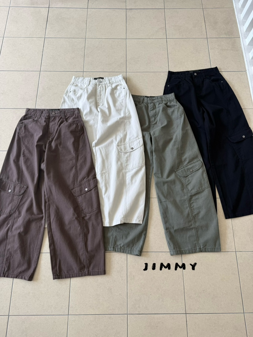 JIMMY韓國直郵女裝新品休閑時尚真品人氣熱賣休閑褲工裝褲JIMMY/REMAKE休閑褲