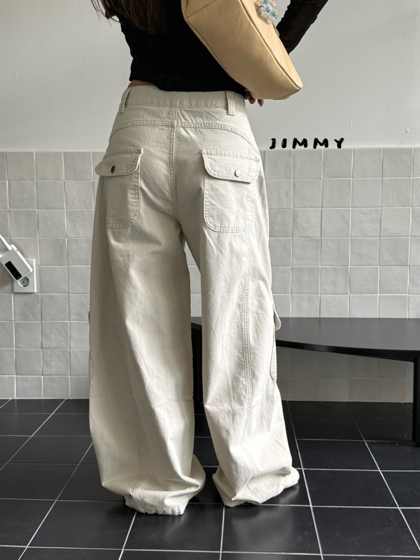 JIMMY韓國直郵女裝新品休閑時尚真品人氣熱賣休閑褲工裝褲JIMMY/REMAKE休閑褲
