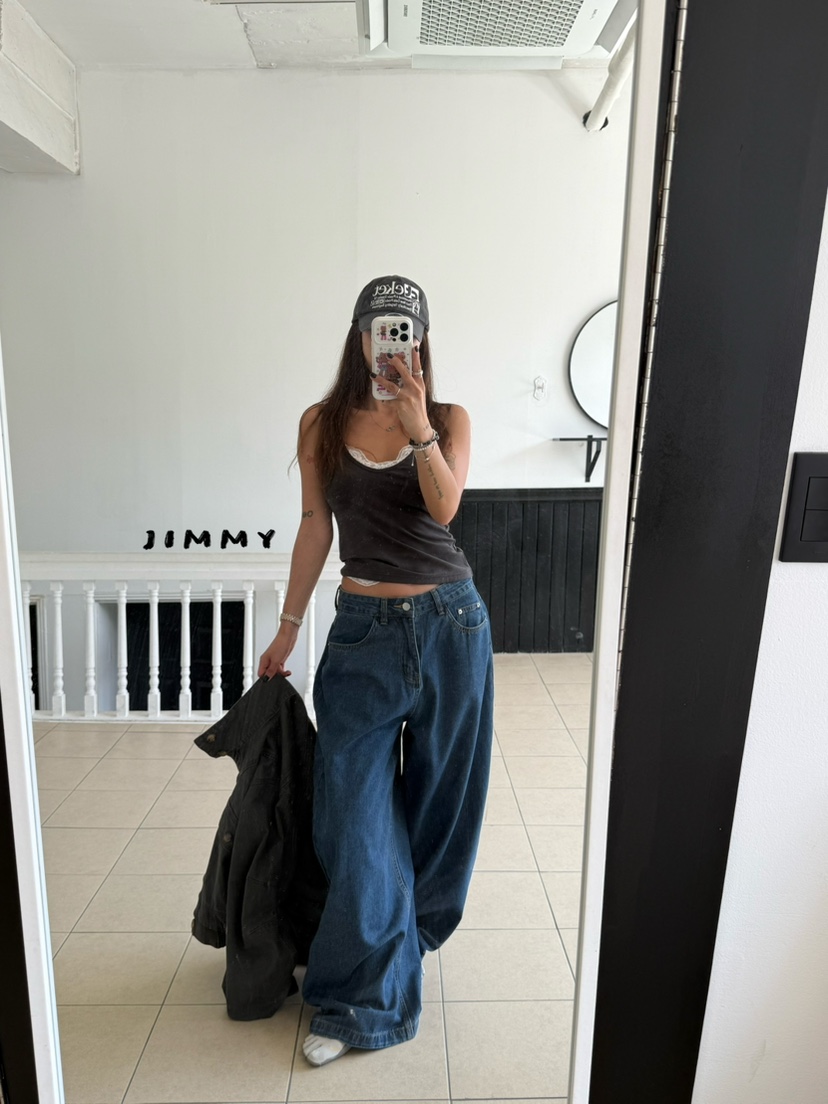 JIMMY韓國代購女士新品推薦26夏季休閑時尚吊帶背心蕾絲無袖JIMMY/REMAKE吊帶/背心