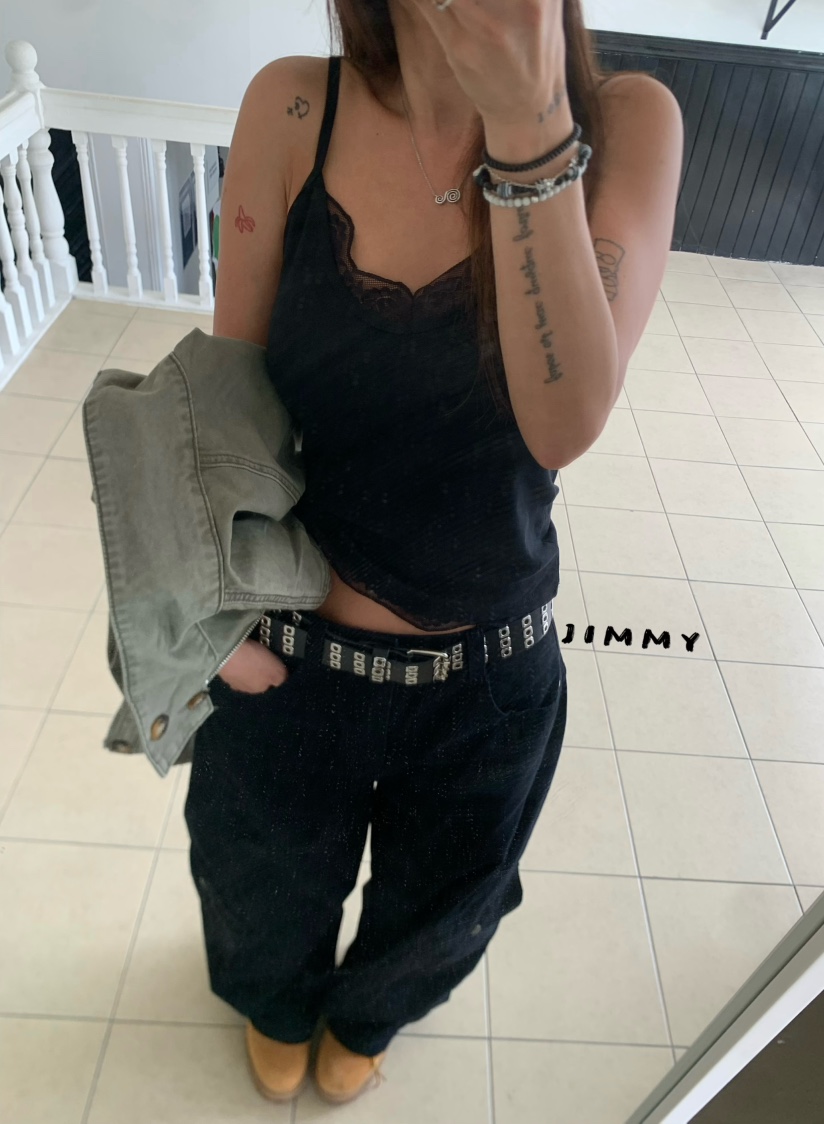 JIMMY韓國代購女士新品推薦26夏季休閑時尚吊帶背心蕾絲無袖JIMMY/REMAKE吊帶/背心圖色3