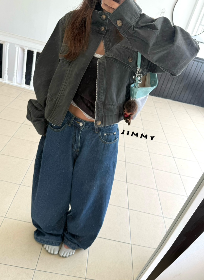 JIMMY東大門代購女士新品26夏季時尚真品人氣休閑推薦夾克JIMMY/REMAKE夾克圖色2
