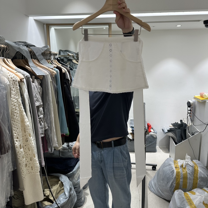 CONNAUGHT/DAILYJUD東大門代購女裝新品休閑26夏季短裙腰帶CONNAUGHT/DAILYJUD短裙圖色1