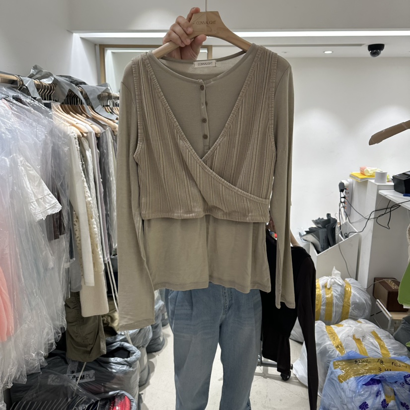 CONNAUGHT/DAILYJUD東大門代購女士新款真品長袖T恤套裝CONNAUGHT/DAILYJUD長袖T恤圖色1