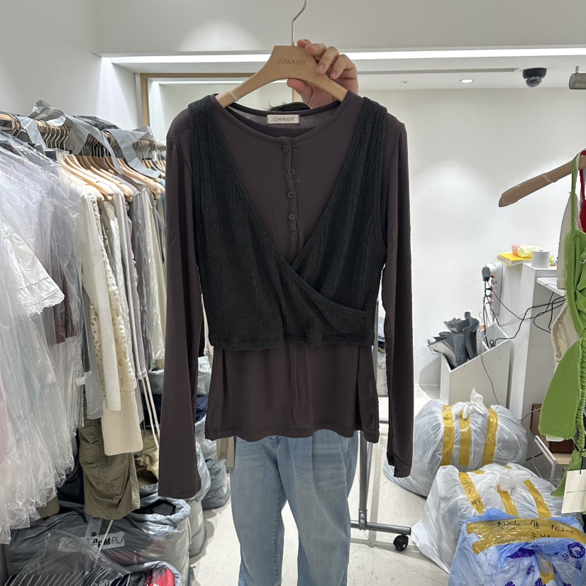 CONNAUGHT/DAILYJUD東大門代購女士新款真品長袖T恤套裝CONNAUGHT/DAILYJUD長袖T恤圖色3