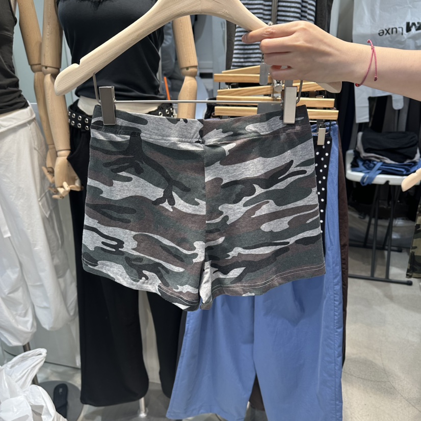 W.FATAL東大門實拍女裝新品時尚熱賣真品休閑人氣短褲迷彩W.FATAL短褲