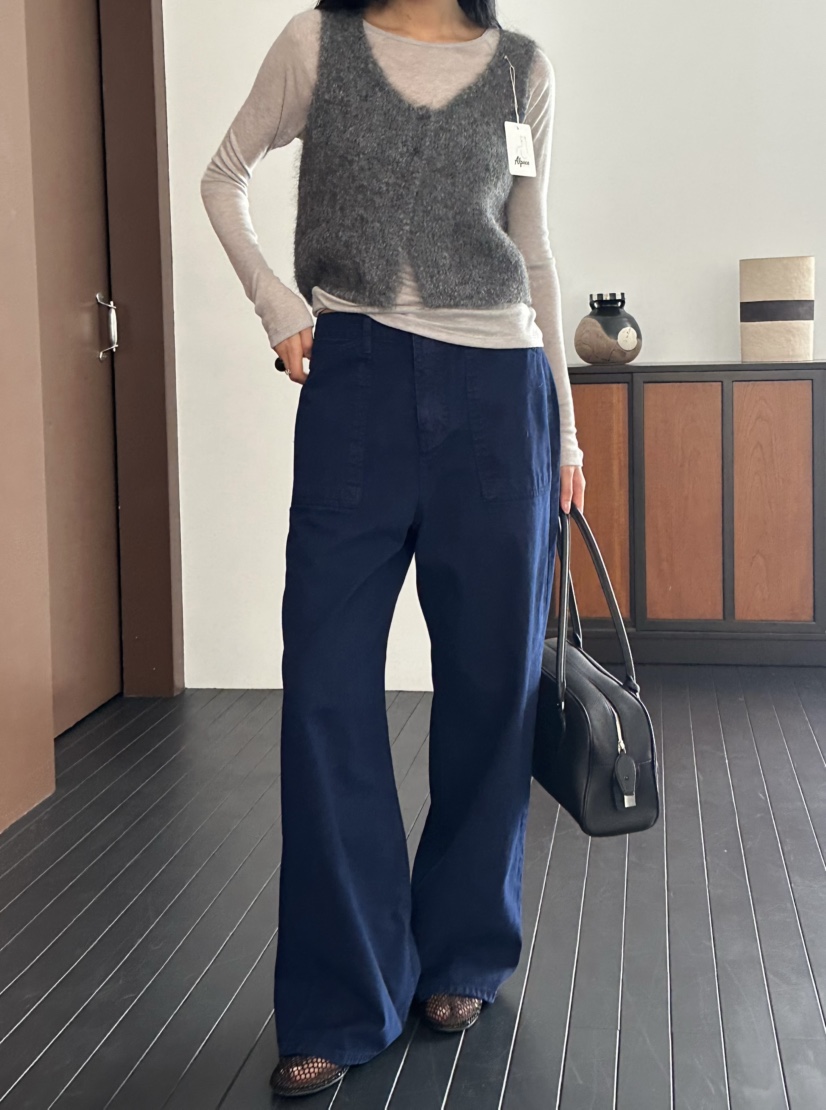 LE VASE韓國直郵女裝新款26春夏真品人氣職業時尚馬甲羊駝LE VASE馬甲