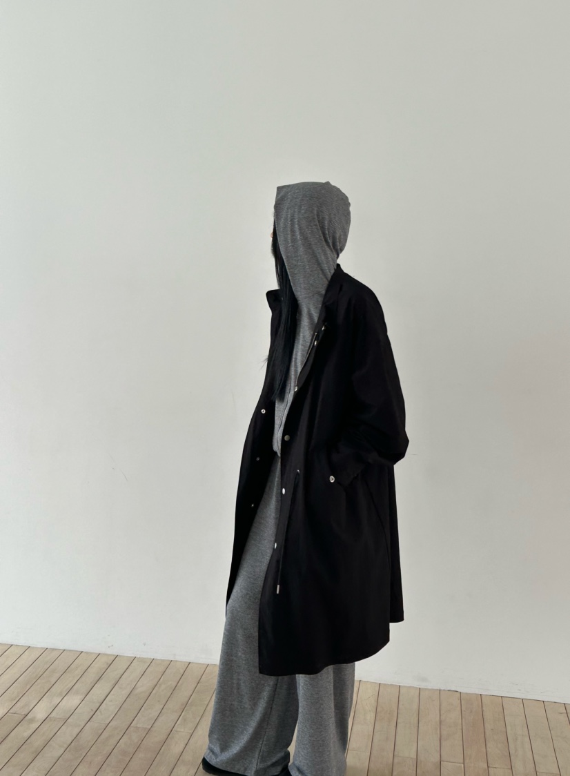 LE VASE韓國代購女裝新品真品26春夏熱賣休閑人氣長款風衣LE VASE長款風衣