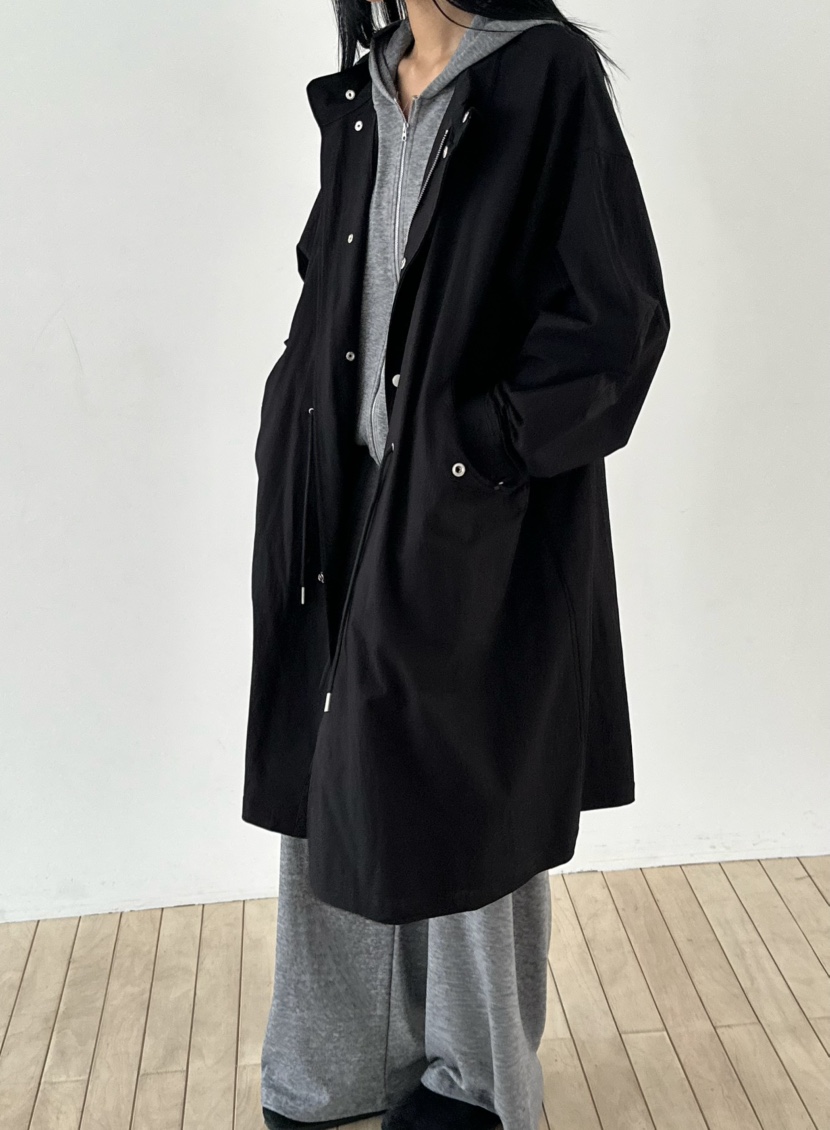 LE VASE韓國代購女裝新品真品26春夏熱賣休閑人氣長款風衣LE VASE長款風衣圖色1