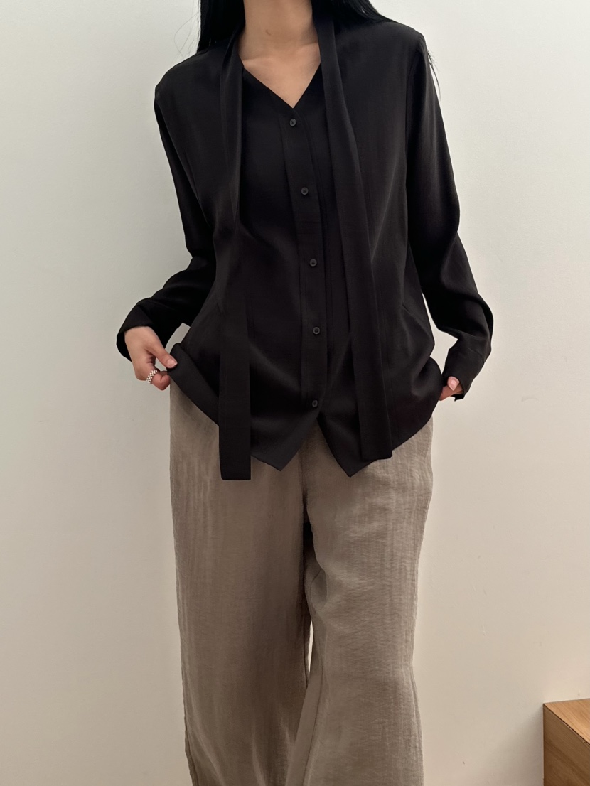 LE VASE東大門代購女士新款熱賣人氣職業時尚襯衫蕾絲衫LE VASE襯衫/蕾絲衫圖色2