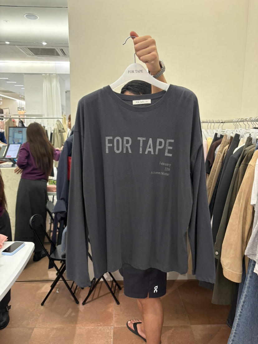 FOR TAPE東大門代購女士新品推薦26春夏職業休閑長袖T恤FOR TAPE長袖T恤圖色3