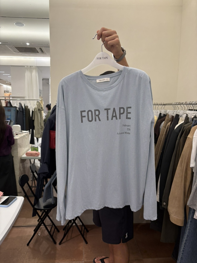FOR TAPE東大門代購女士新品推薦26春夏職業休閑長袖T恤FOR TAPE長袖T恤圖色4