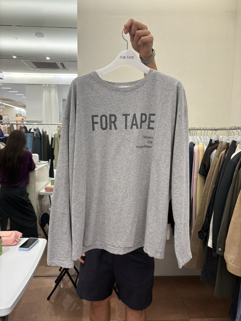 FOR TAPE東大門代購女士新品推薦26春夏職業休閑長袖T恤FOR TAPE長袖T恤圖色5