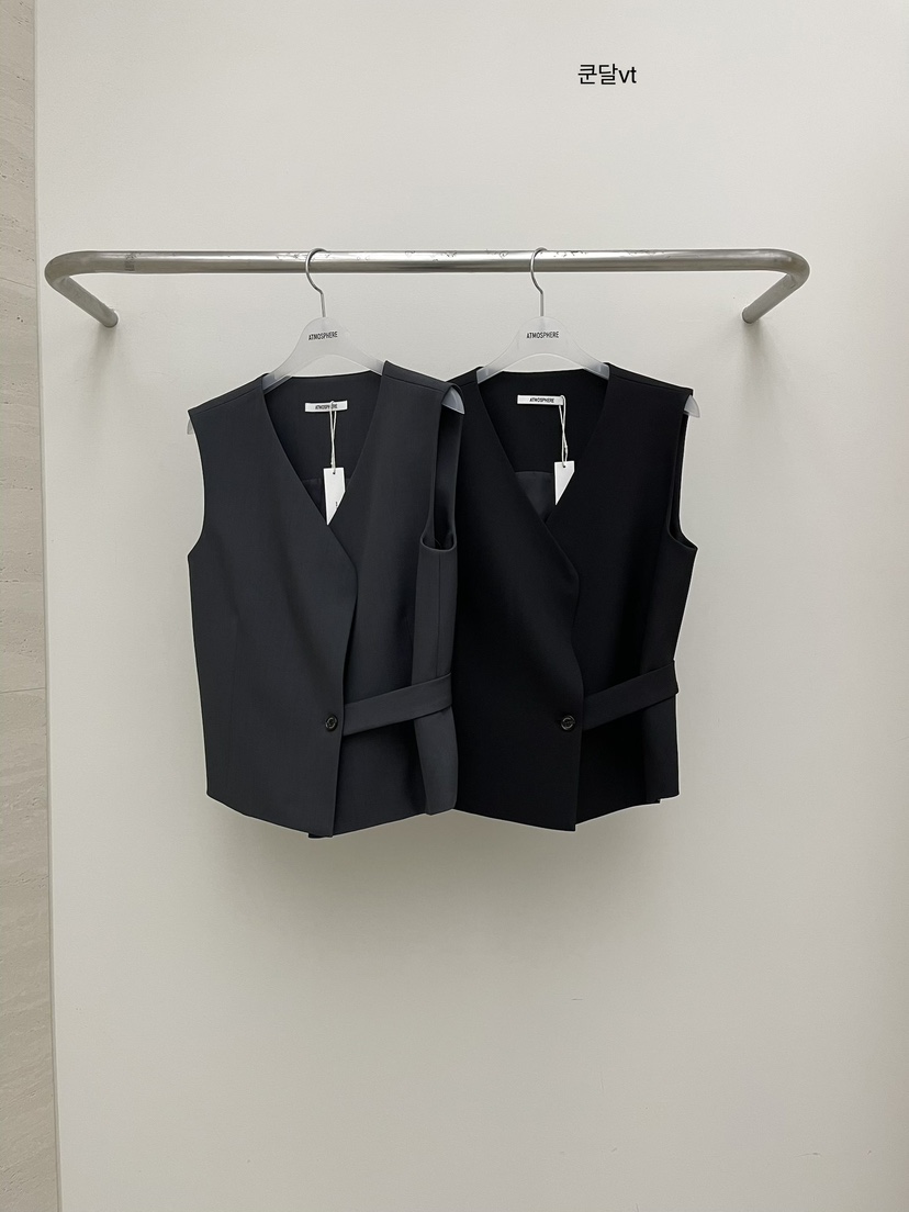 ATMOSPHERE韓國代購女士新品26春夏職業休閑熱賣真品馬甲ATMOSPHERE/BLING馬甲