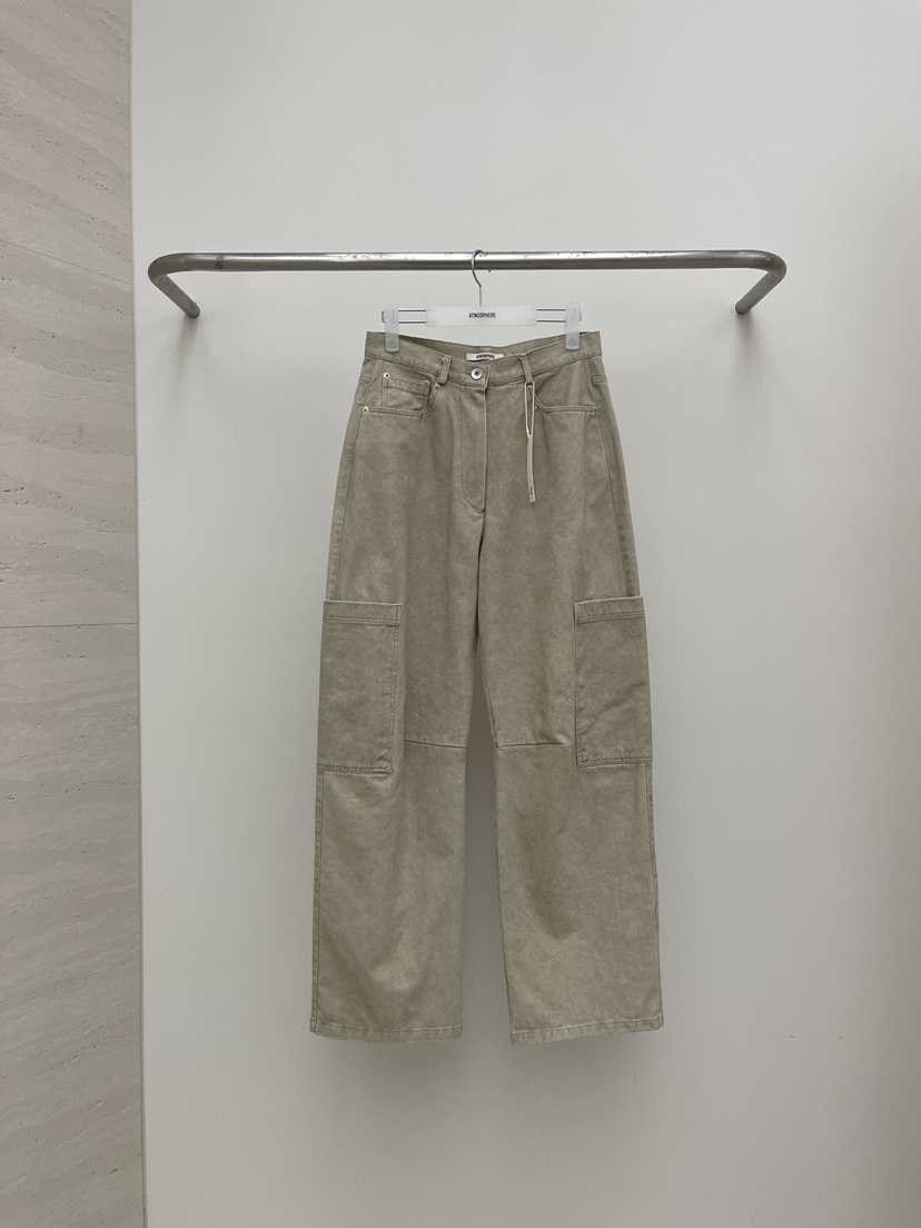 ATMOSPHERE東大門代購女裝新品26春夏真品熱賣休閑褲口袋ATMOSPHERE/BLING休閑褲圖色2