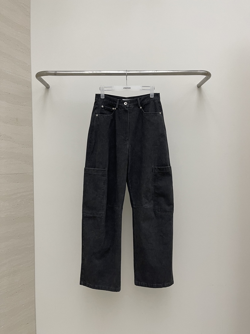 ATMOSPHERE東大門代購女裝新品26春夏真品熱賣休閑褲口袋ATMOSPHERE/BLING休閑褲圖色3
