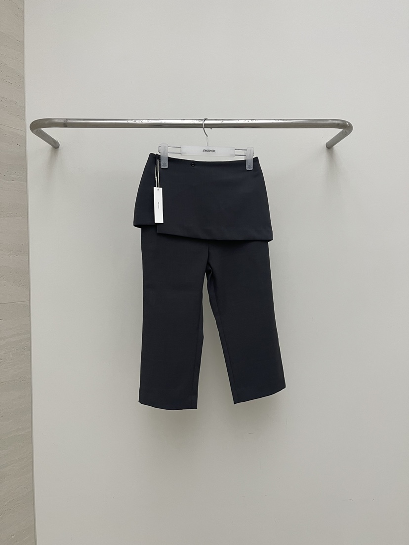 ATMOSPHERE東大門代購女士新品26春夏真品休閑短褲七分褲ATMOSPHERE/BLING短褲圖色1墨色