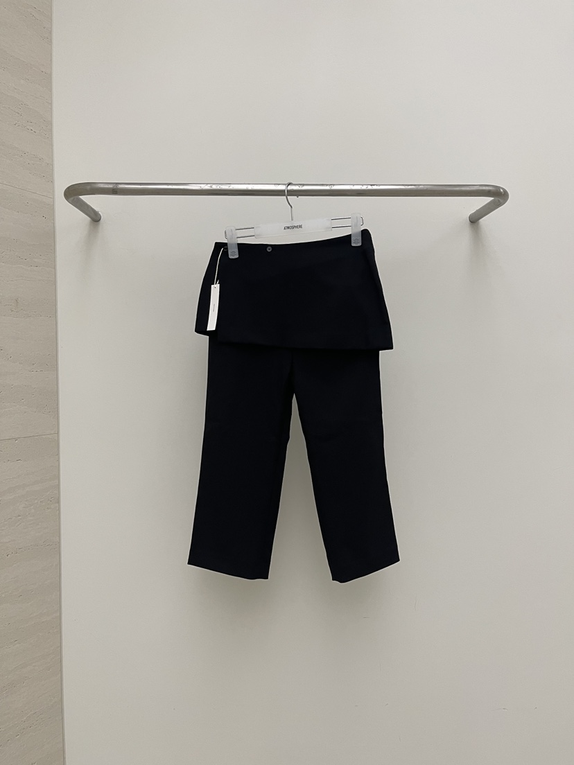 ATMOSPHERE東大門代購女士新品26春夏真品休閑短褲七分褲ATMOSPHERE/BLING短褲圖色2黑色