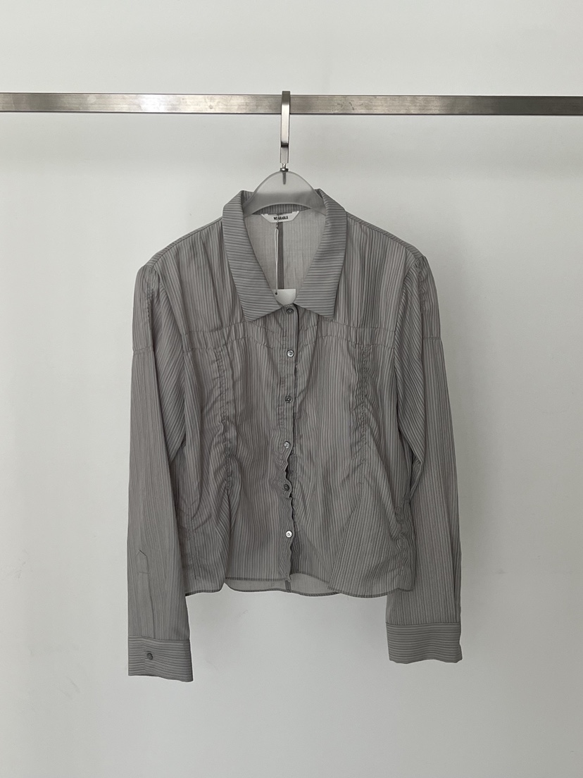 WEARABLE-L韓國直郵女士新品休閑熱賣26春夏襯衫蕾絲衫褶皺WEARABLE襯衫/蕾絲衫圖色3