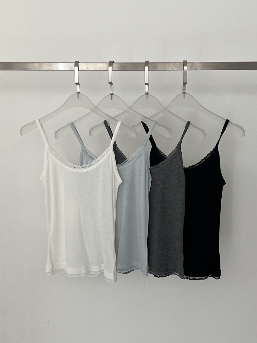 WEARABLE-L韓國直郵女士新款熱賣26春夏吊帶背心蕾絲無袖WEARABLE吊帶/背心