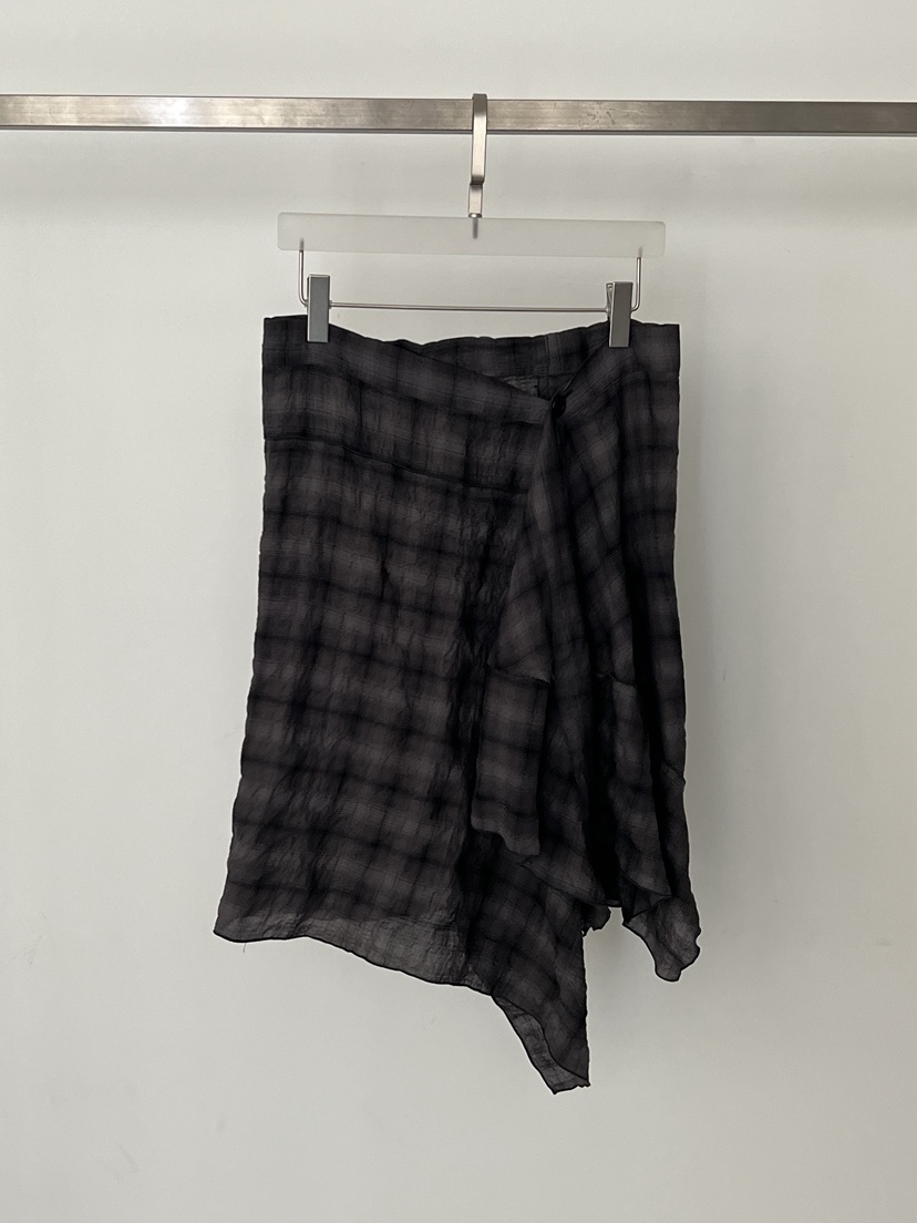 WEARABLE-L韓國代購女裝新款26春夏時尚推薦半身裙中短裙WEARABLE半身裙/中短裙圖色2墨色