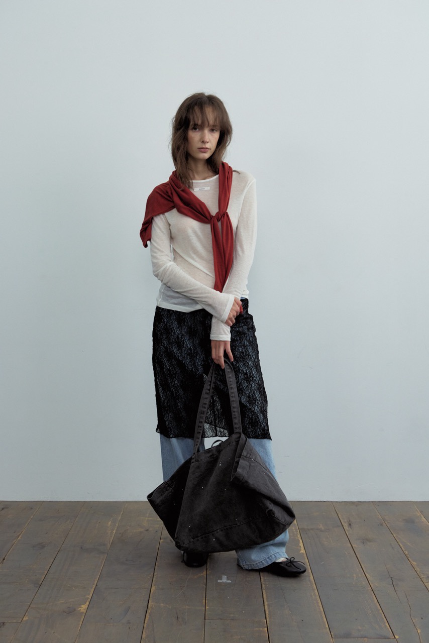 WEARABLE-L韓國直郵女裝新品真品26春夏推薦長袖T恤羊絨WEARABLE長袖T恤