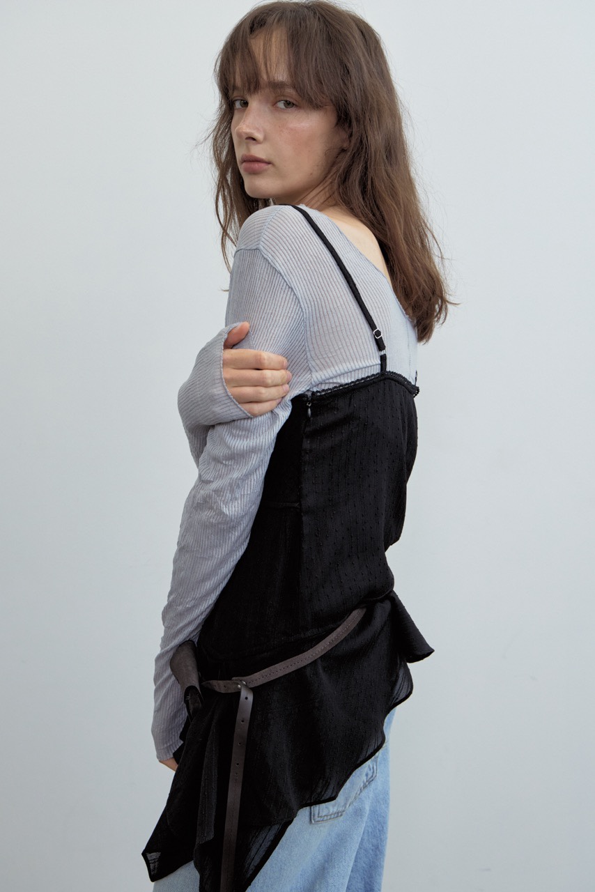 WEARABLE-L東大門直郵女士新品熱賣休閑時尚吊帶背心不對稱WEARABLE吊帶/背心