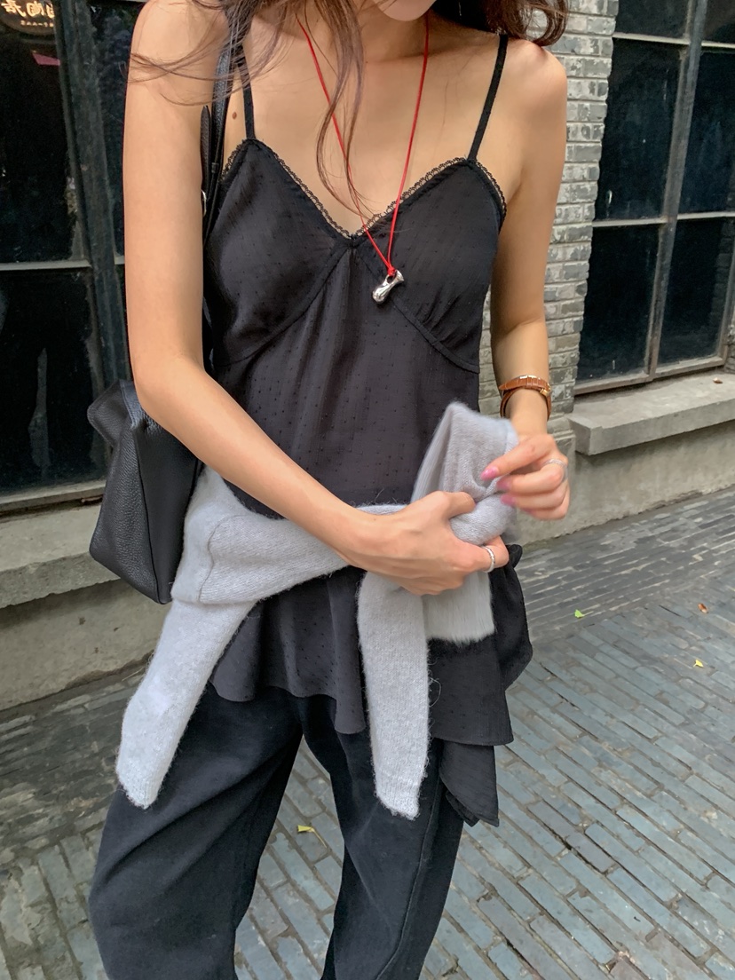 WEARABLE-L東大門直郵女士新品熱賣休閑時尚吊帶背心不對稱WEARABLE吊帶/背心
