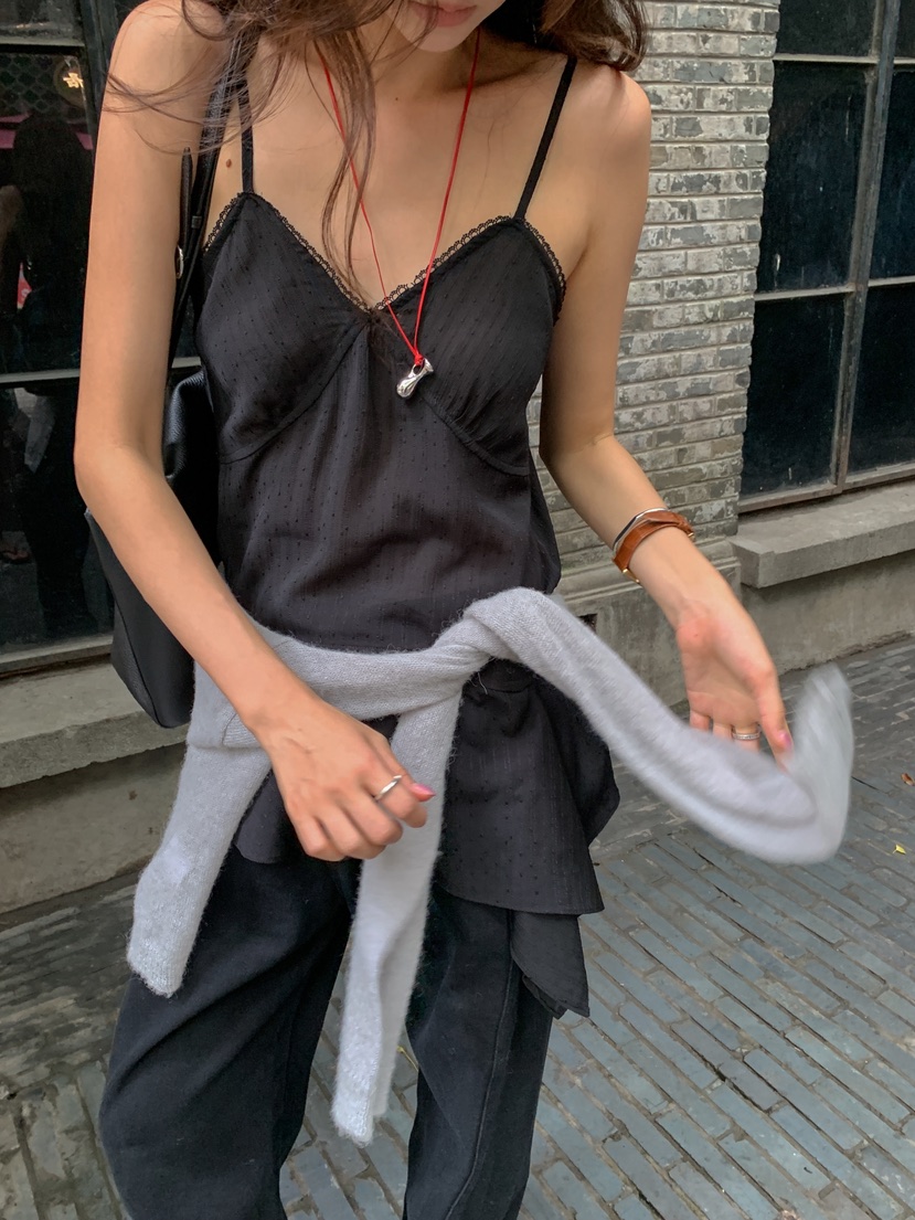 WEARABLE-L東大門直郵女士新品熱賣休閑時尚吊帶背心不對稱WEARABLE吊帶/背心