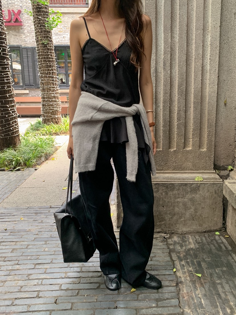 WEARABLE-L東大門直郵女士新品熱賣休閑時尚吊帶背心不對稱WEARABLE吊帶/背心