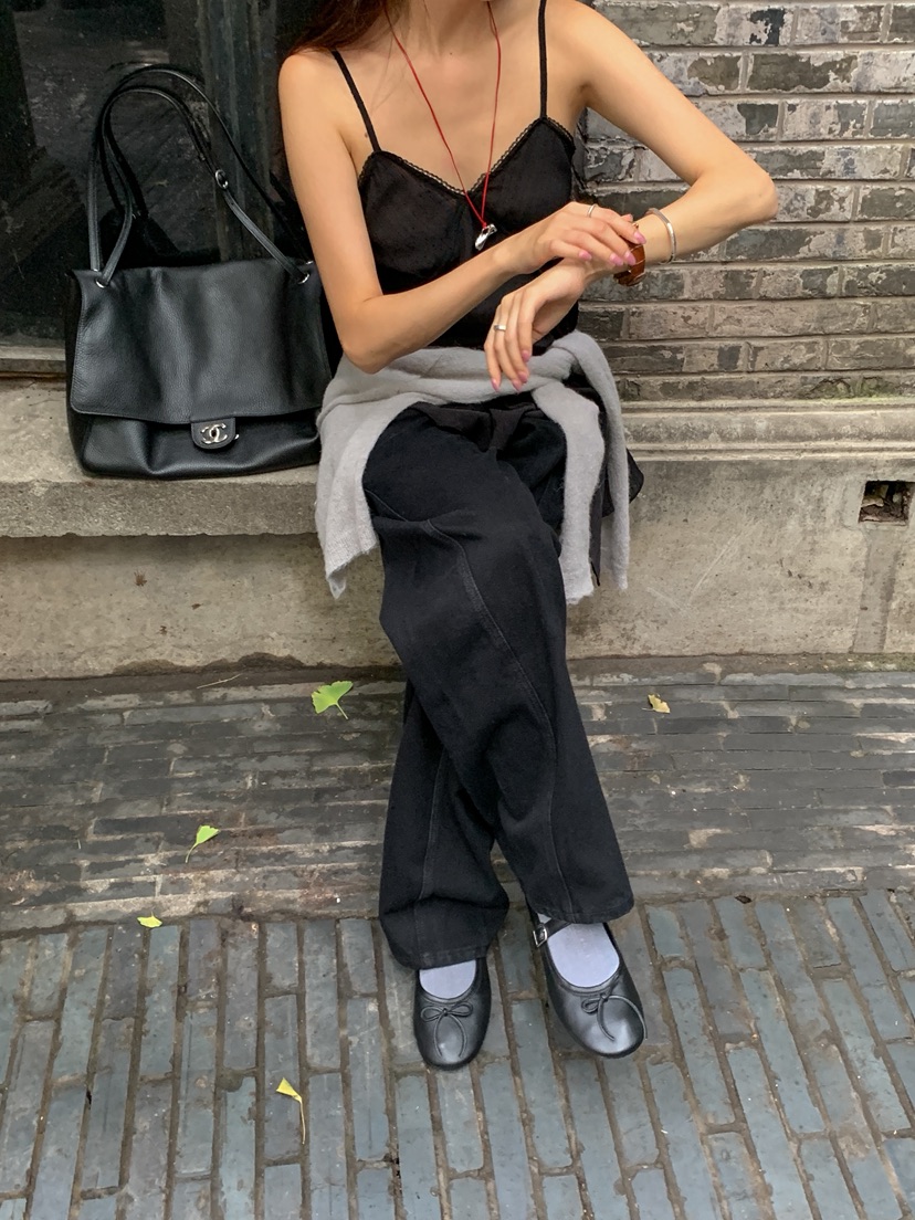 WEARABLE-L東大門直郵女士新品熱賣休閑時尚吊帶背心不對稱WEARABLE吊帶/背心