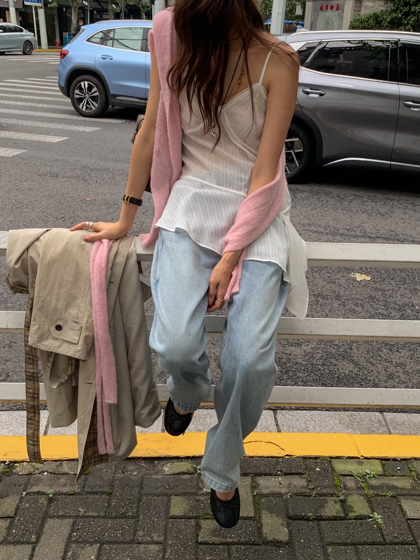 WEARABLE-L東大門直郵女士新品熱賣休閑時尚吊帶背心不對稱WEARABLE吊帶/背心