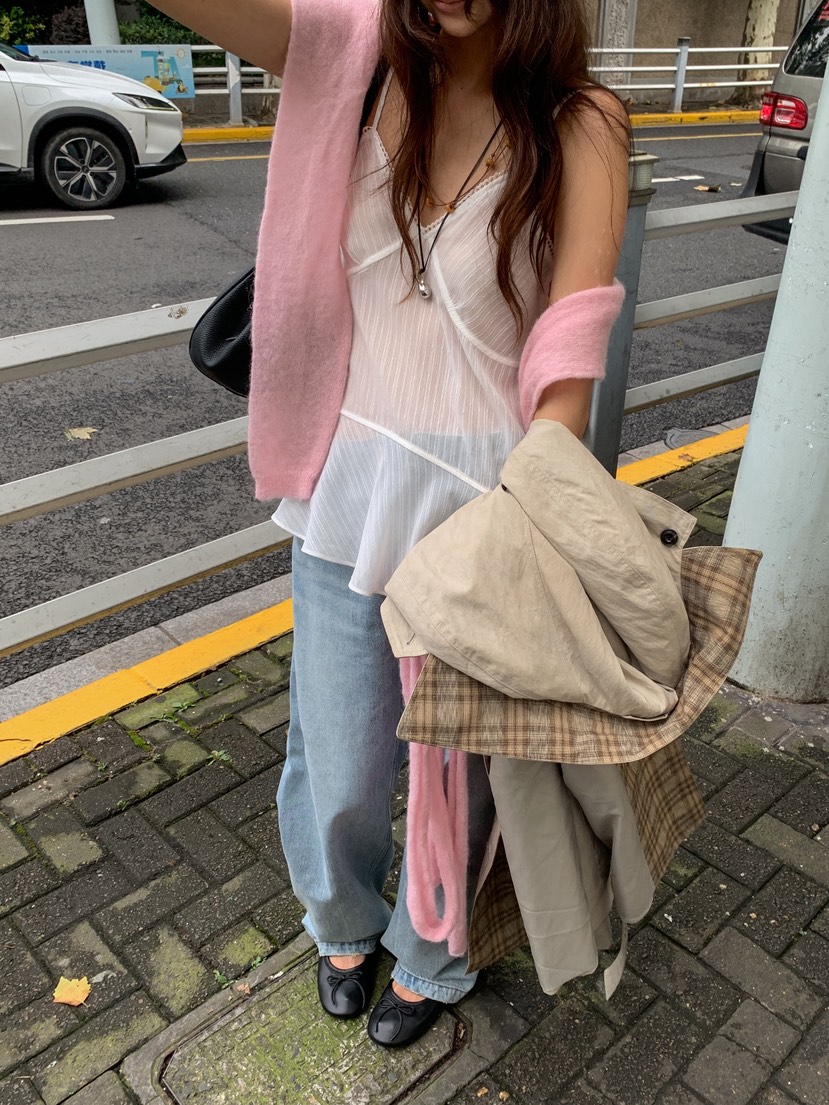WEARABLE-L東大門直郵女士新品熱賣休閑時尚吊帶背心不對稱WEARABLE吊帶/背心