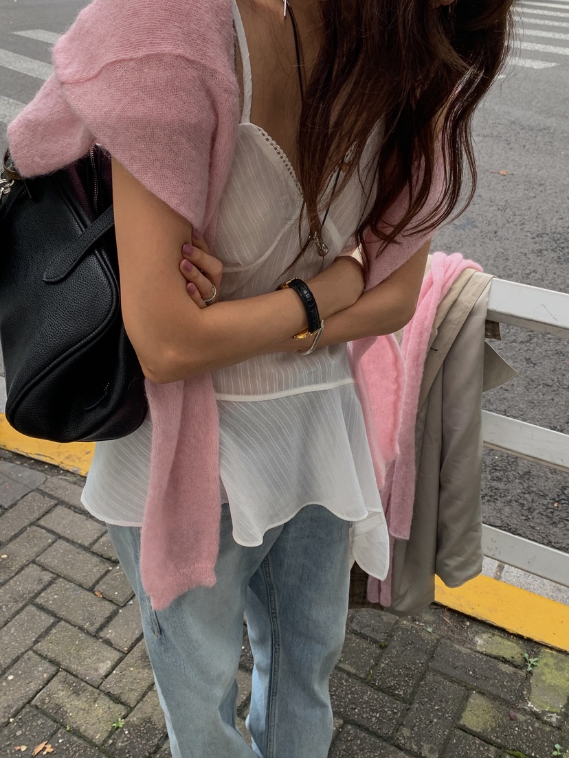 WEARABLE-L東大門直郵女士新品熱賣休閑時尚吊帶背心不對稱WEARABLE吊帶/背心